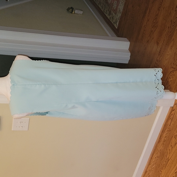 J.Crew mint green laser cut out summer dress 14 - Picture 5 of 7